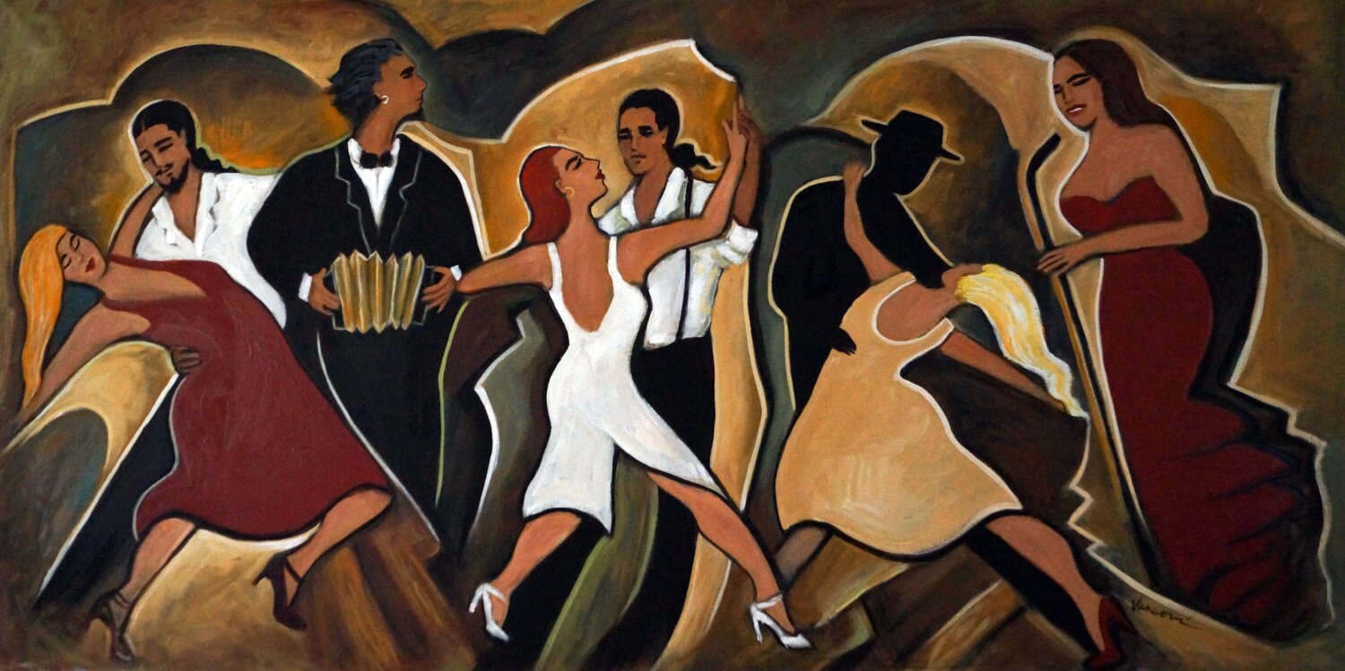 Terra Firma Tango Valerie Vescovi Original painting for sale