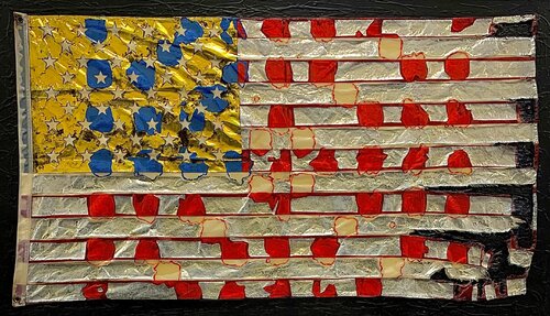 Mending America Silver & Gold von Jacek Lazuka, Malerei kaufen auf Singulart