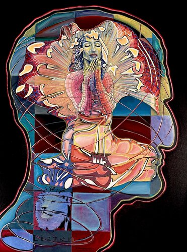 God’s Mind, 12 par Jacek Lazuka, Peinture en vente sur Singulart