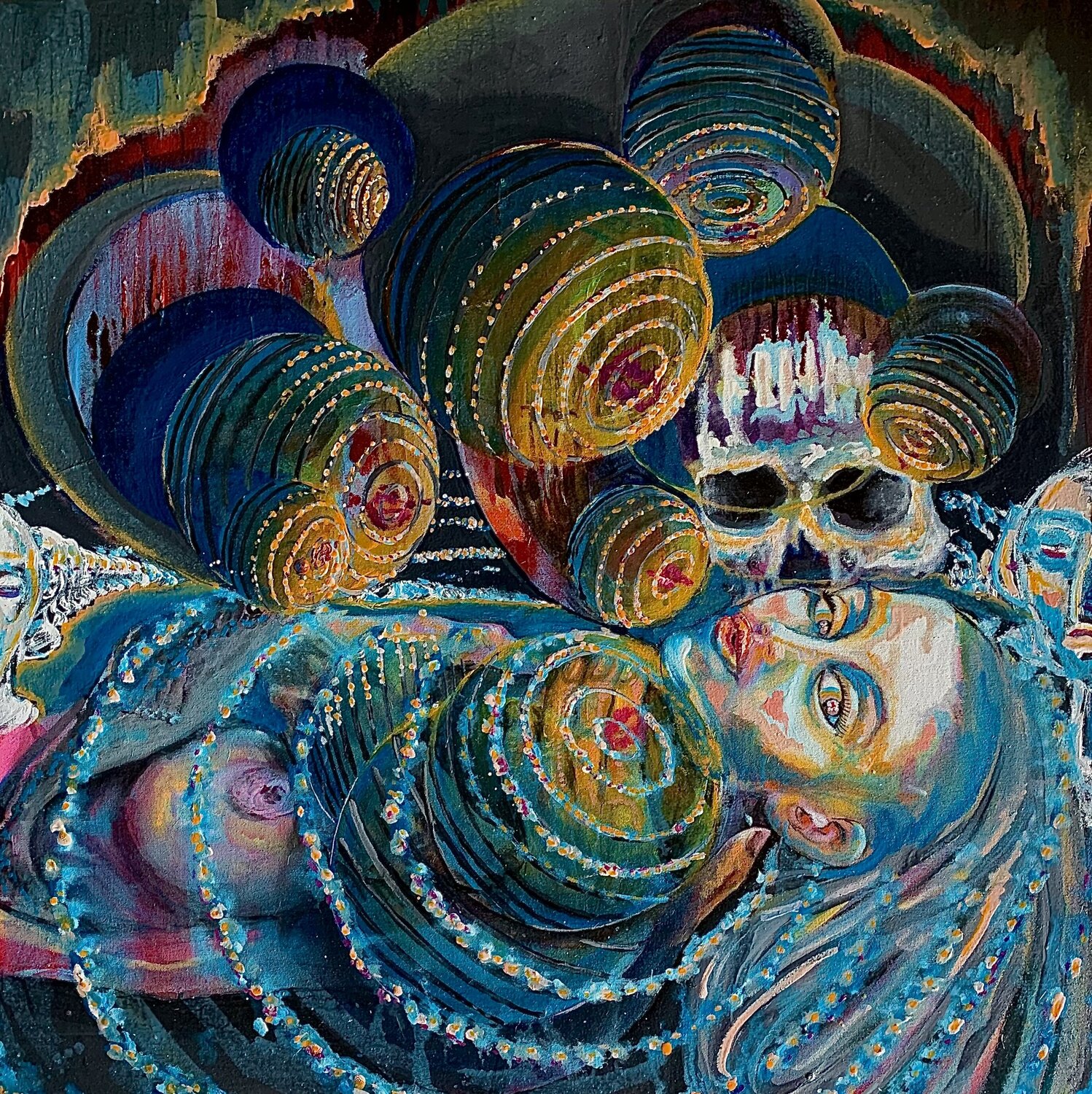 Robot Spa No. 2 Jacek Lazuka Original painting for sale