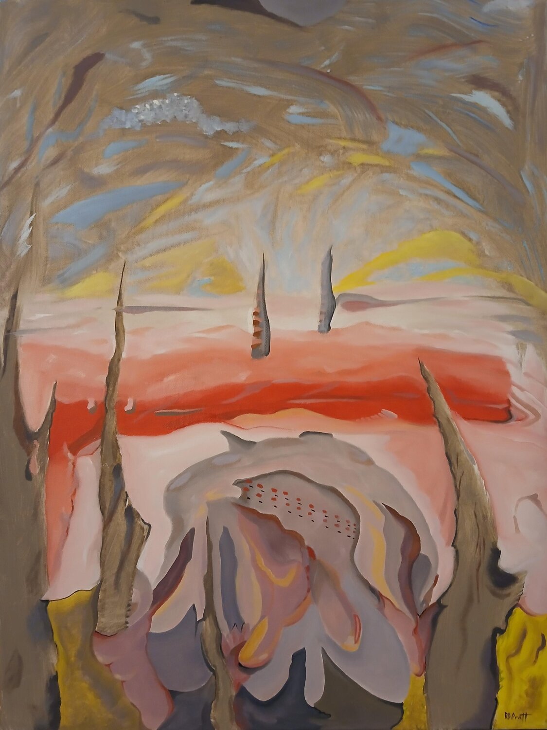 wafting cymbal randy pratt Original painting for sale