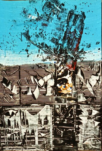 SANTIAGO SIN TITULO 4 by Max Francos, Painting for Sale on Singulart