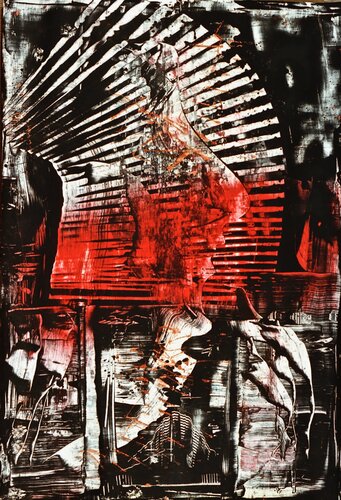 SANTIAGO SIN TITULO 6 by Max Francos, Painting for Sale on Singulart
