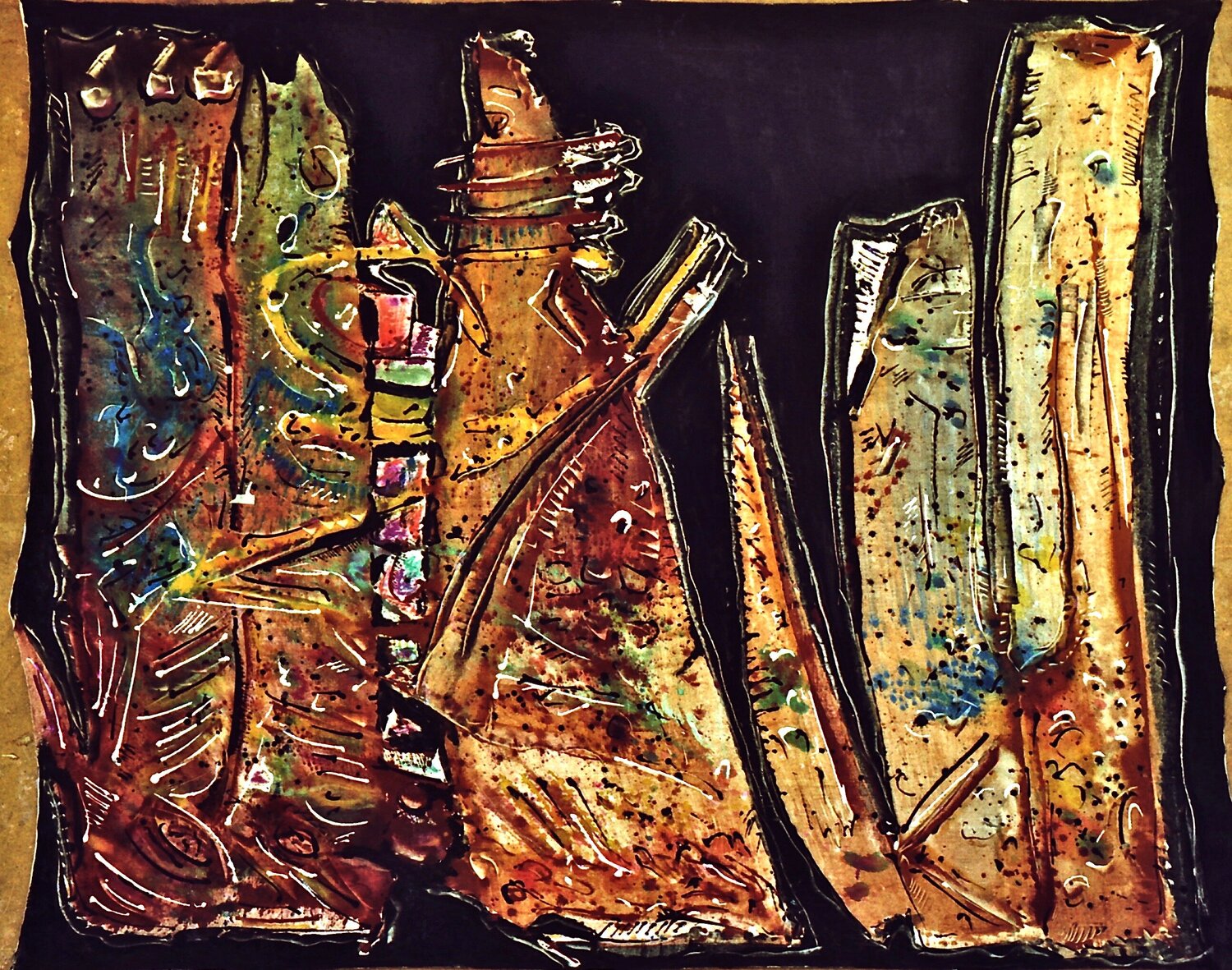 IBIZA SIN TITULO 34 Max Francos Origineel schilderij te koop