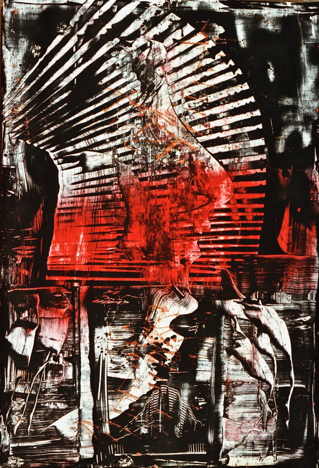 SANTIAGO SIN TITULO 6 Max Francos Original painting for sale