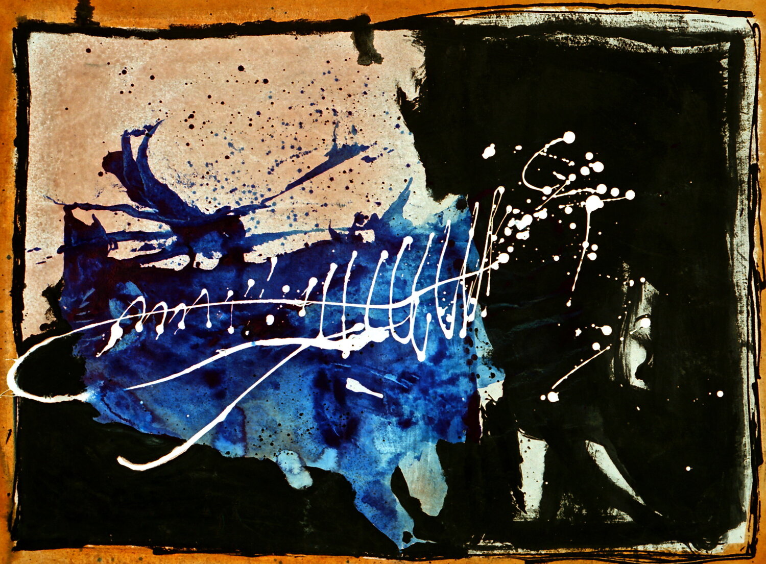 SANTIAGO SIN TITULO 7 Max Francos Original painting for sale