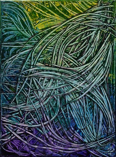 Collection : Vibrations Allégoriques - Emulsion d'un rêve by Sandra Touraine, Painting for Sale on Singulart