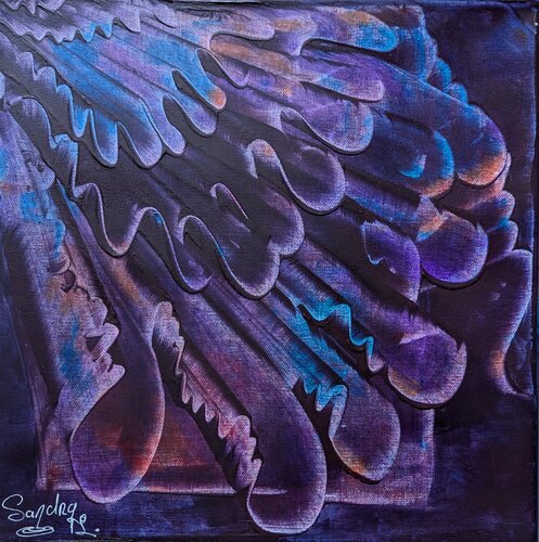 Ondulation by Sandra Touraine, Painting for Sale on Singulart