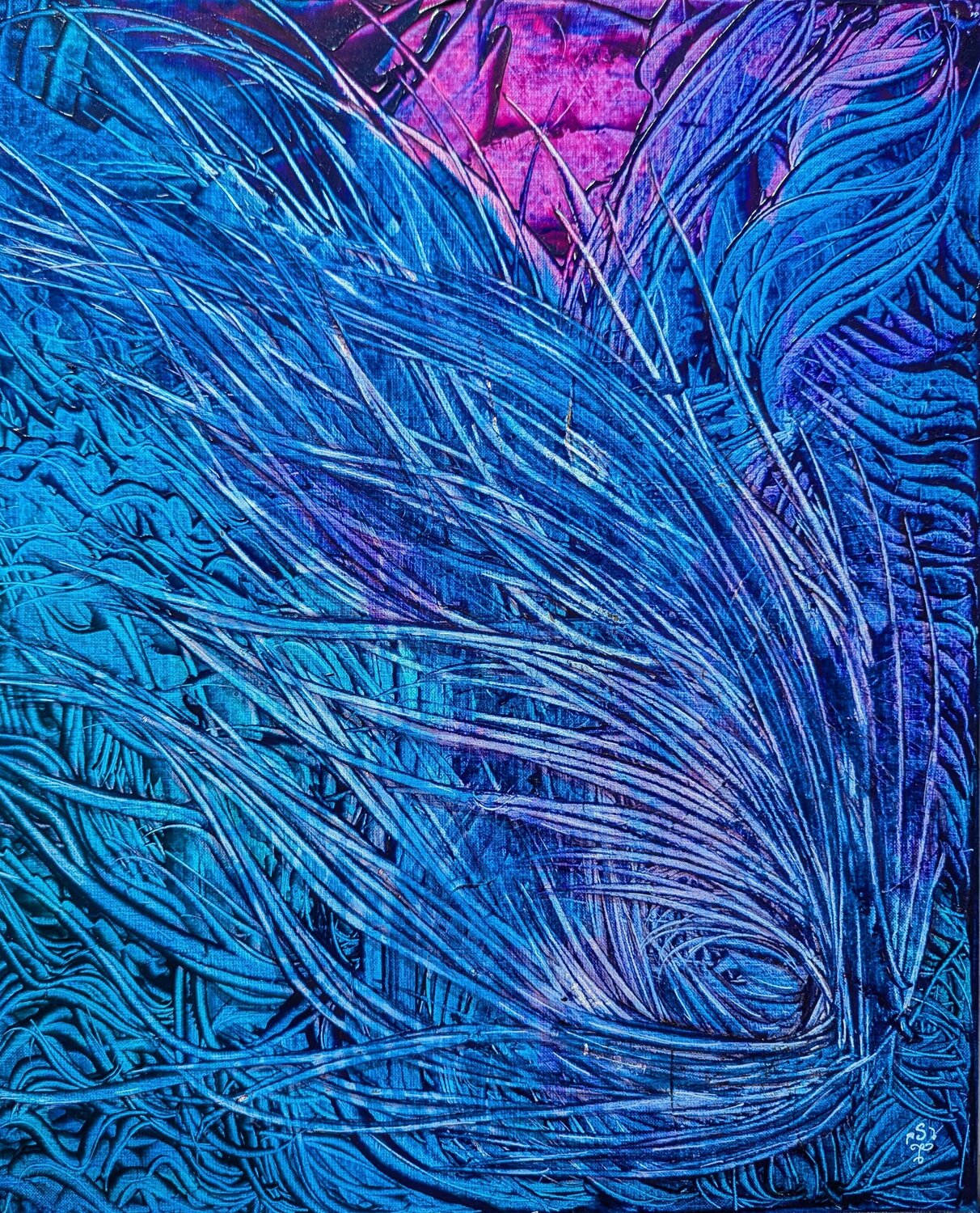 Collection : Vibrations Allégoriques - Songe Effervescent I Sandra Touraine Originalgemälde zu verkaufen
