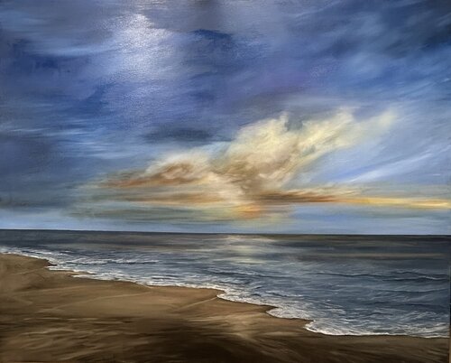 ATARDECER EN LA PLAYA par MARIA ISABEL TOMÁS FERNÁNDEZ, Peinture en vente sur Singulart