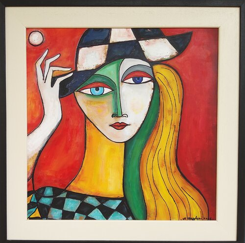 'Ritratto sincretico " von Angelo Mazzoleni, Malerei kaufen auf Singulart