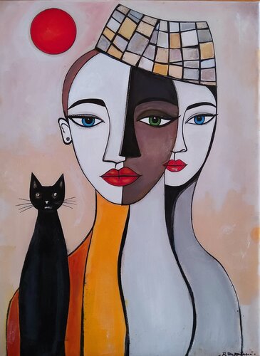 "Sdoppiamento  " de Angelo Mazzoleni, Pintura a la venta en Singulart