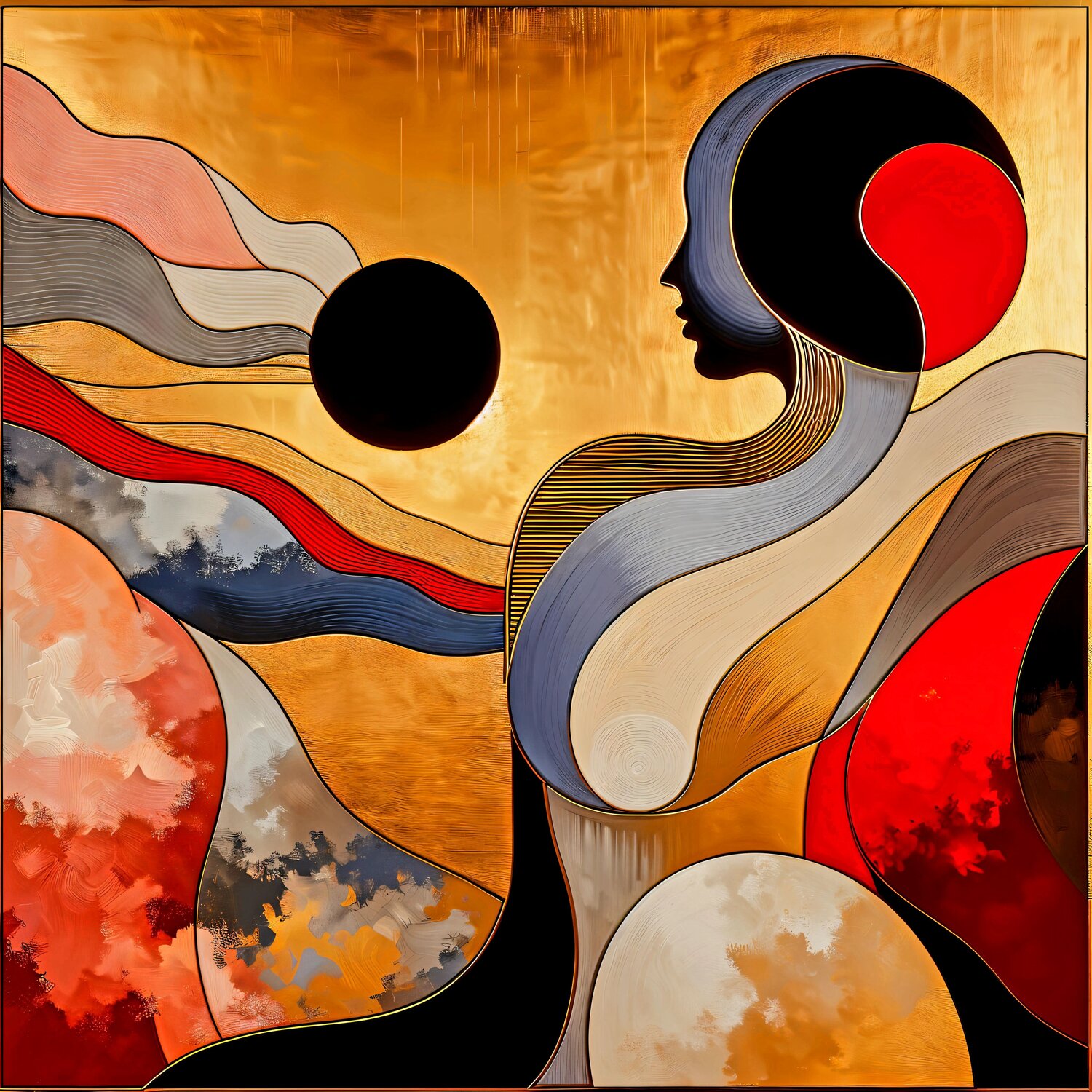" Astrazione" Angelo Mazzoleni Original painting for sale