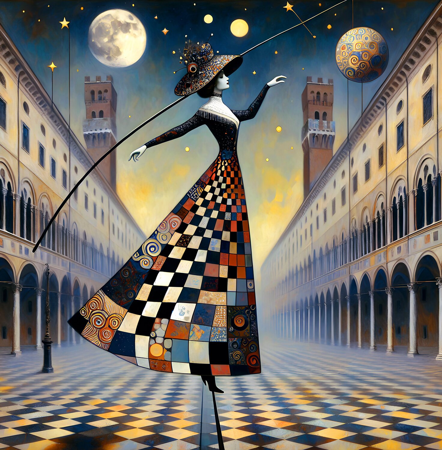 " Equilibrista" Angelo Mazzoleni Digital for sale