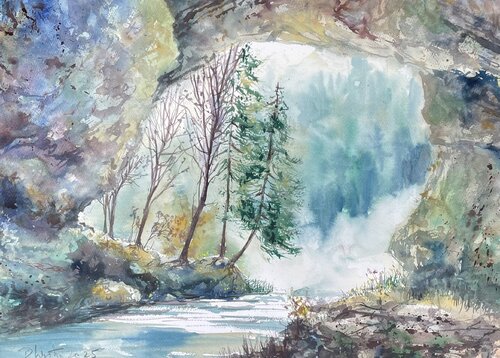 breakthrough de Dieter Wystemp, Obra en papel a la venta en Singulart