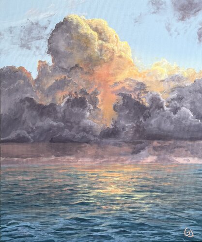 Focus on the light par Julie Gazounaud, Peinture en vente sur Singulart
