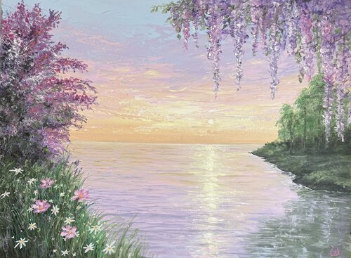 Absolute peace by Julie Gazounaud, Painting for Sale on Singulart