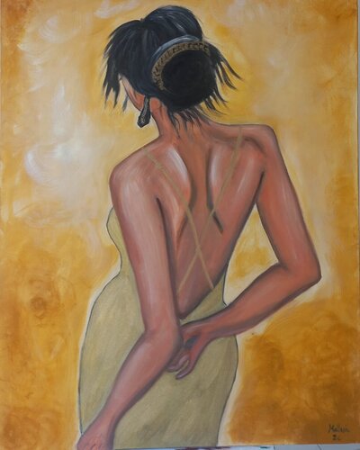 Dietro l'eleganza di MALUI, Pittura in vendita su Singulart