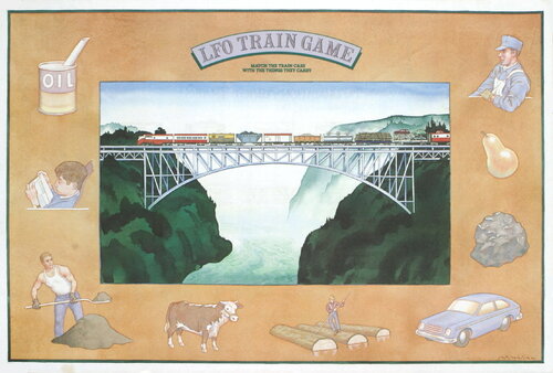 LFO Train Game - Offset Lithograph 22.25" x 33" by James McMullan, 版画 for Sale on Singulart