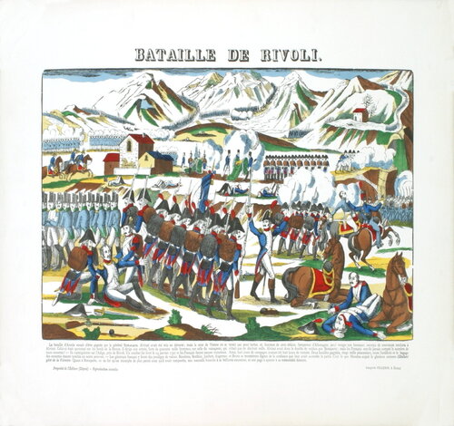 Napoleon-Bataille de Rivoli - 1912 Woodblock 19.75" x 26" by Pellerin, 版画 for Sale on Singulart