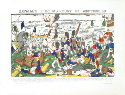  Bataille D'Esling- Mort De Montebello - 1912 Woodblock 19.5" x 25.5" by Pellerin, Print for Sale on Singulart