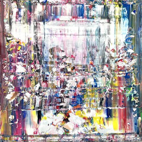 Raining rainbows van Maria Esmar, Schilderij te koop op Singulart