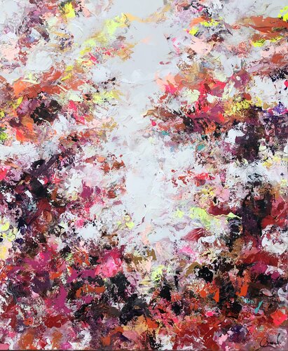 Tahiti Sunset van Maria Esmar, Schilderij te koop op Singulart