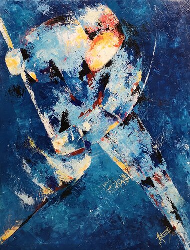 Hokeyeur di Kader Klouchi, Pittura in vendita su Singulart