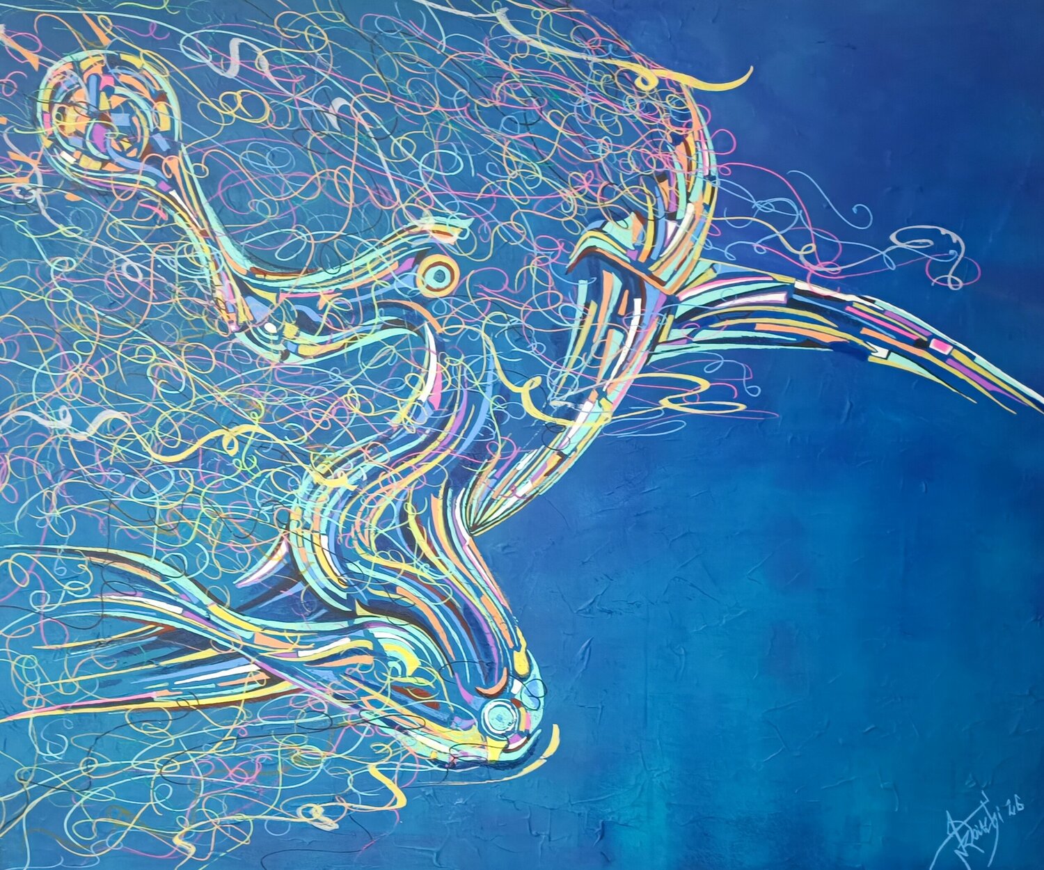 Elan du Hand Kader Klouchi Pintura original en venta
