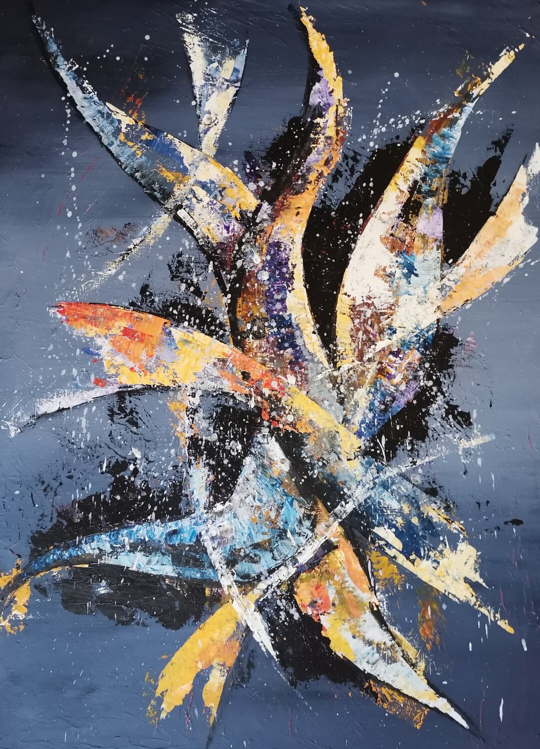 Tumulte Kader Klouchi Peinture originale à vendre
