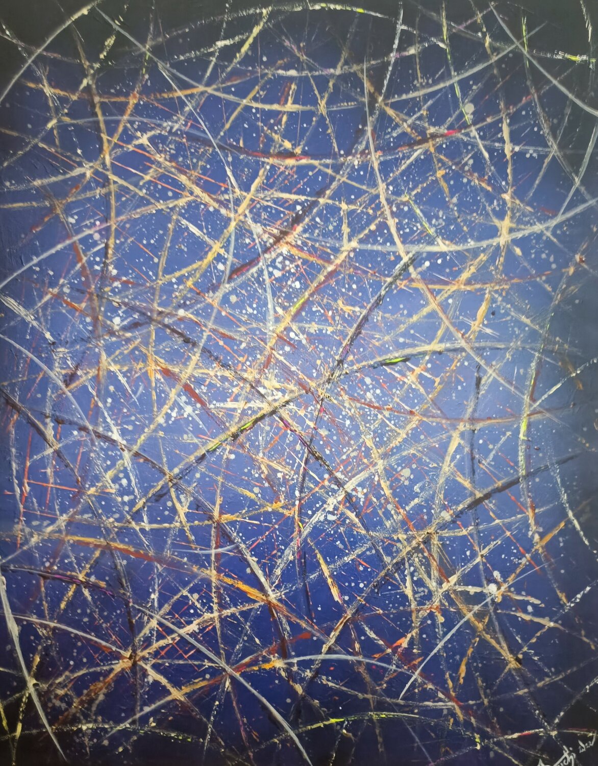 Univers infini Kader Klouchi Peinture originale à vendre