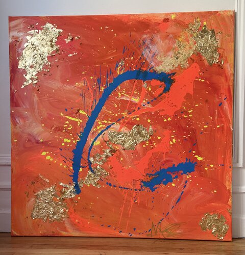 Golden resistance by Melanie Krause, 絵画 for Sale on Singulart