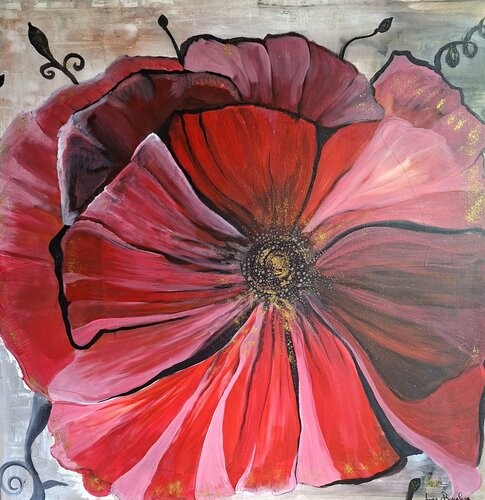Papavero Roseo de Luigia Boccalone, Pintura a la venta en Singulart
