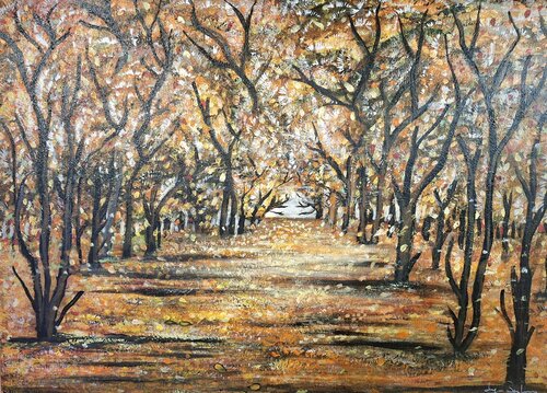 VIALE DI AUTUNNO de Luigia Boccalone, Pintura a la venta en Singulart