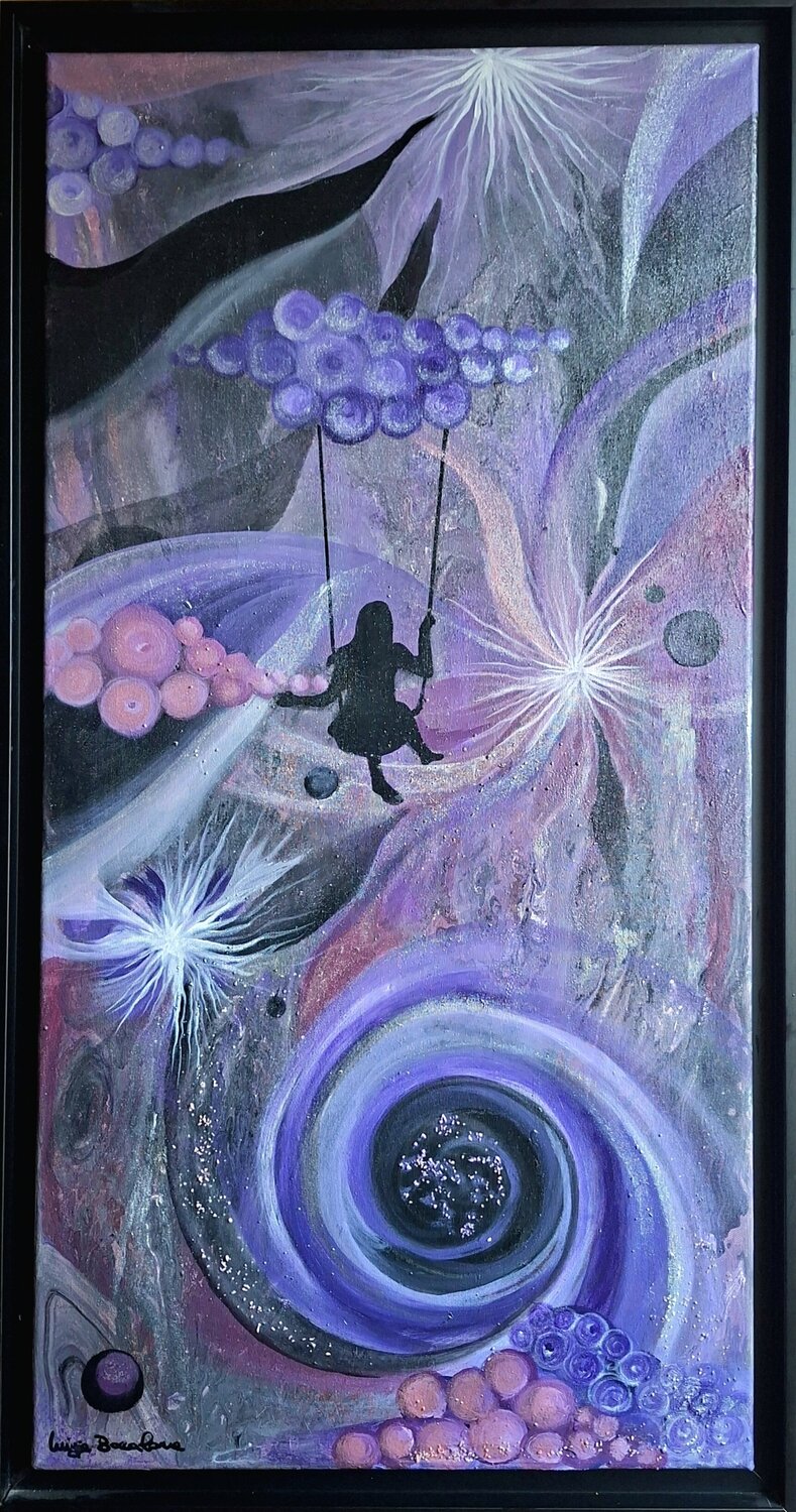 Sospesa nel tempo Luigia Boccalone Peinture originale à vendre
