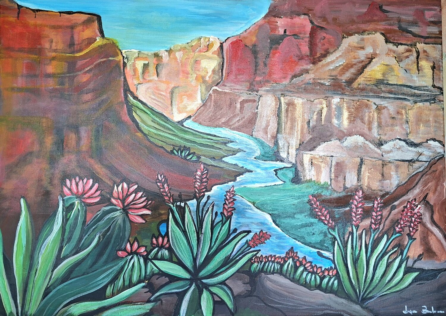 Grand Canyon Luigia Boccalone Pintura original en venta