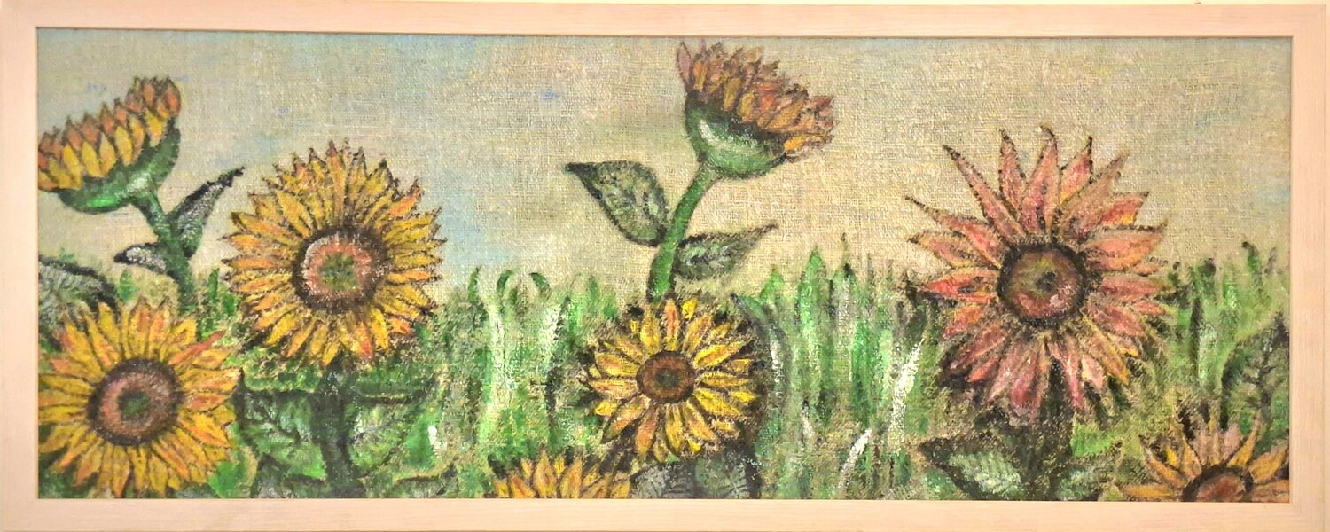 Campo di girasoli Luigia Boccalone Original painting for sale