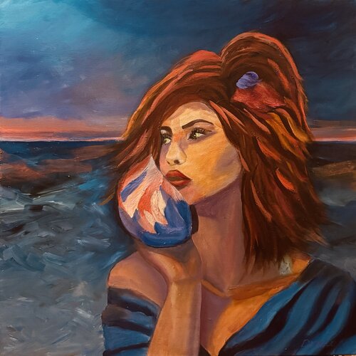 Listening to the Seas’ Memories by Nancy DeMore, Painting for Sale on Singulart