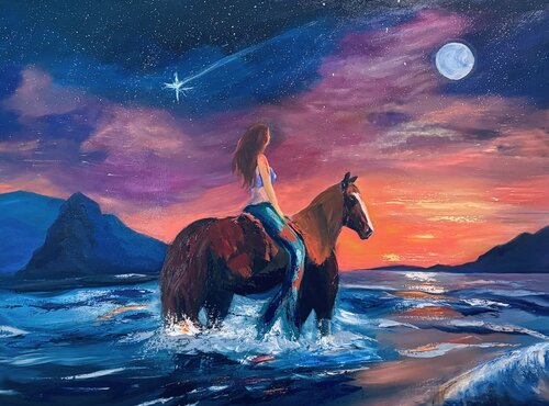 Where the Water Carries Her Home van Nancy DeMore, Schilderij te koop op Singulart