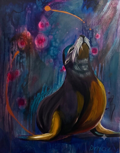 Sunbather by Nancy DeMore, 絵画 for Sale on Singulart