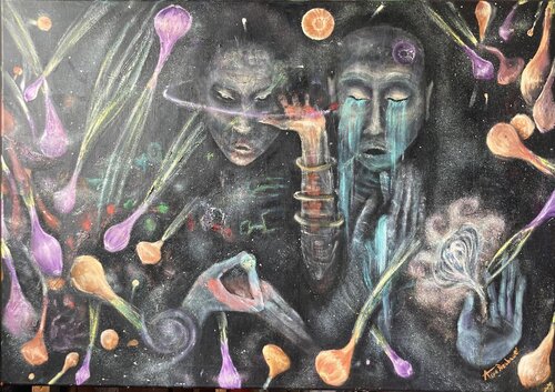 The best tears are those from onions van Asya Neubauer, Schilderij te koop op Singulart