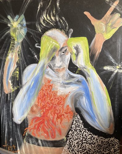 Me training van Asya Neubauer, Schilderij te koop op Singulart