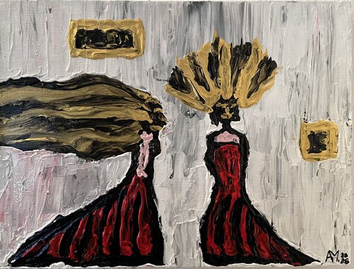Les beautés du carnaval par Ankou Morgue, Peinture en vente sur Singulart