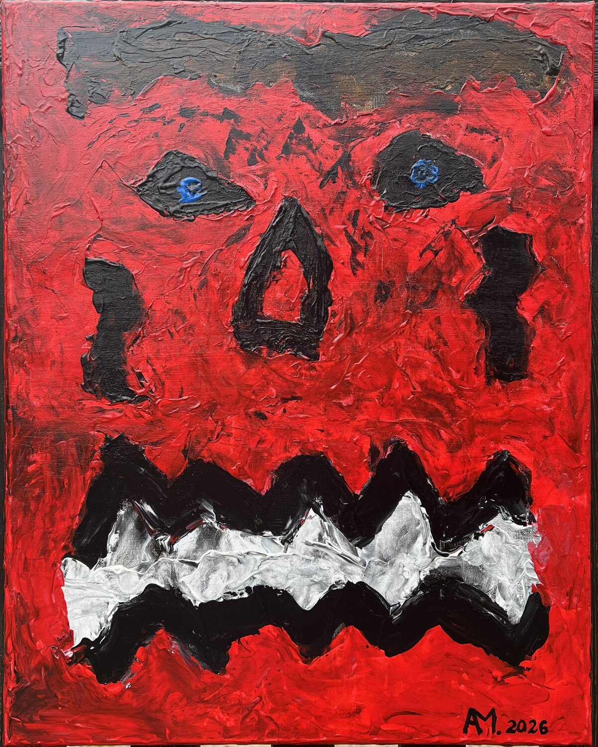 Le peur Ankou Morgue Pintura original en venta
