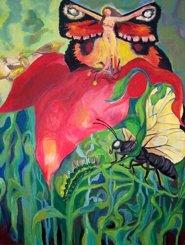 Metamorphose - Limitierte Edition / Fine Art Print eines Ölgemäldes auf Leinwand by Telse Gunhild Weinreich, Print for Sale on Singulart