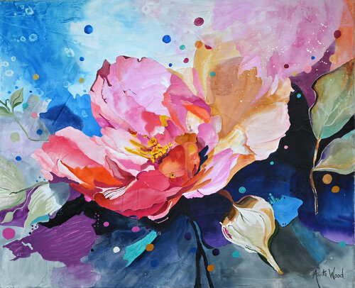Petal after Petal She Returned di Anita Wood, Pittura in vendita su Singulart
