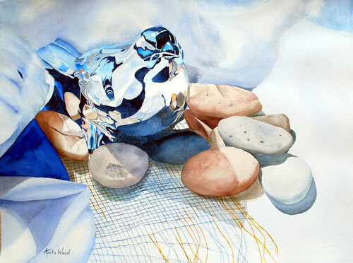 Silently Watching di Anita Wood, Pittura in vendita su Singulart