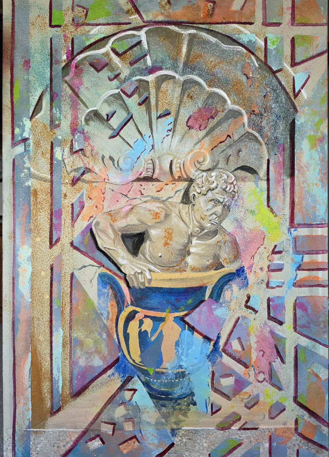 System error Daniele juri Martinelli Original painting for sale