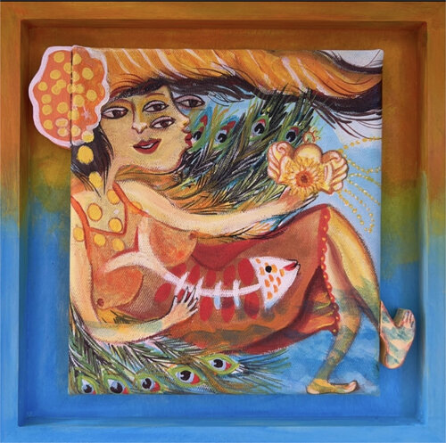 Oshun (Diosa de la abundancia) von Odilia Mezquia, Malerei kaufen auf Singulart