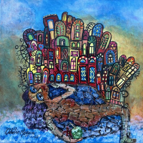 Atardecer en la Habana par Odilia Mezquia, Peinture en vente sur Singulart